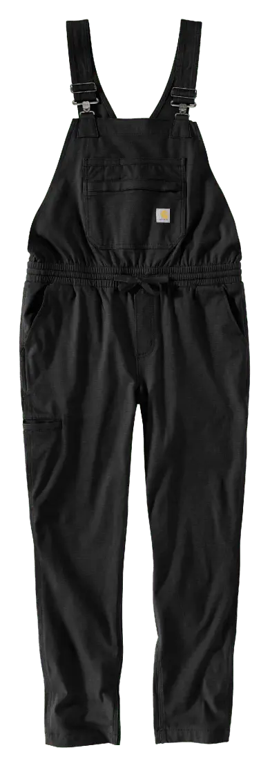 Women's Force Relaxed Fit Ripstop Bib Overall - Black 2