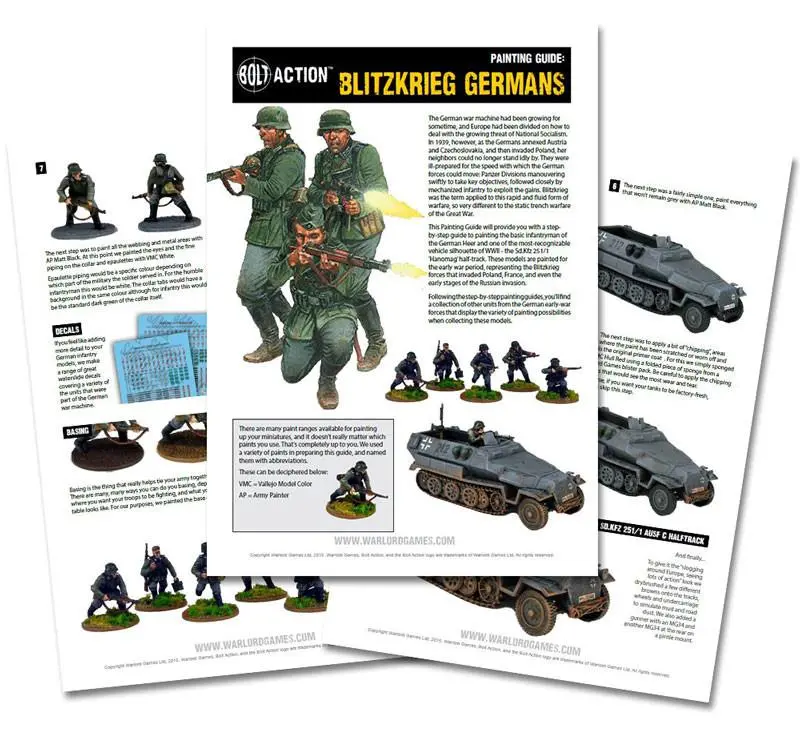 Blitzkrieg German Painting Guide - Digital Download 1