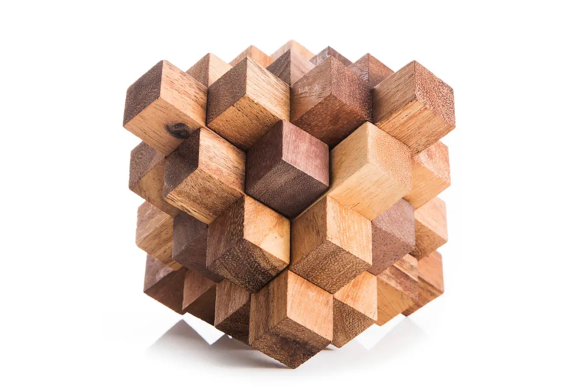 Twist Crystal Puzzle - Twist Wood Puzzle 1