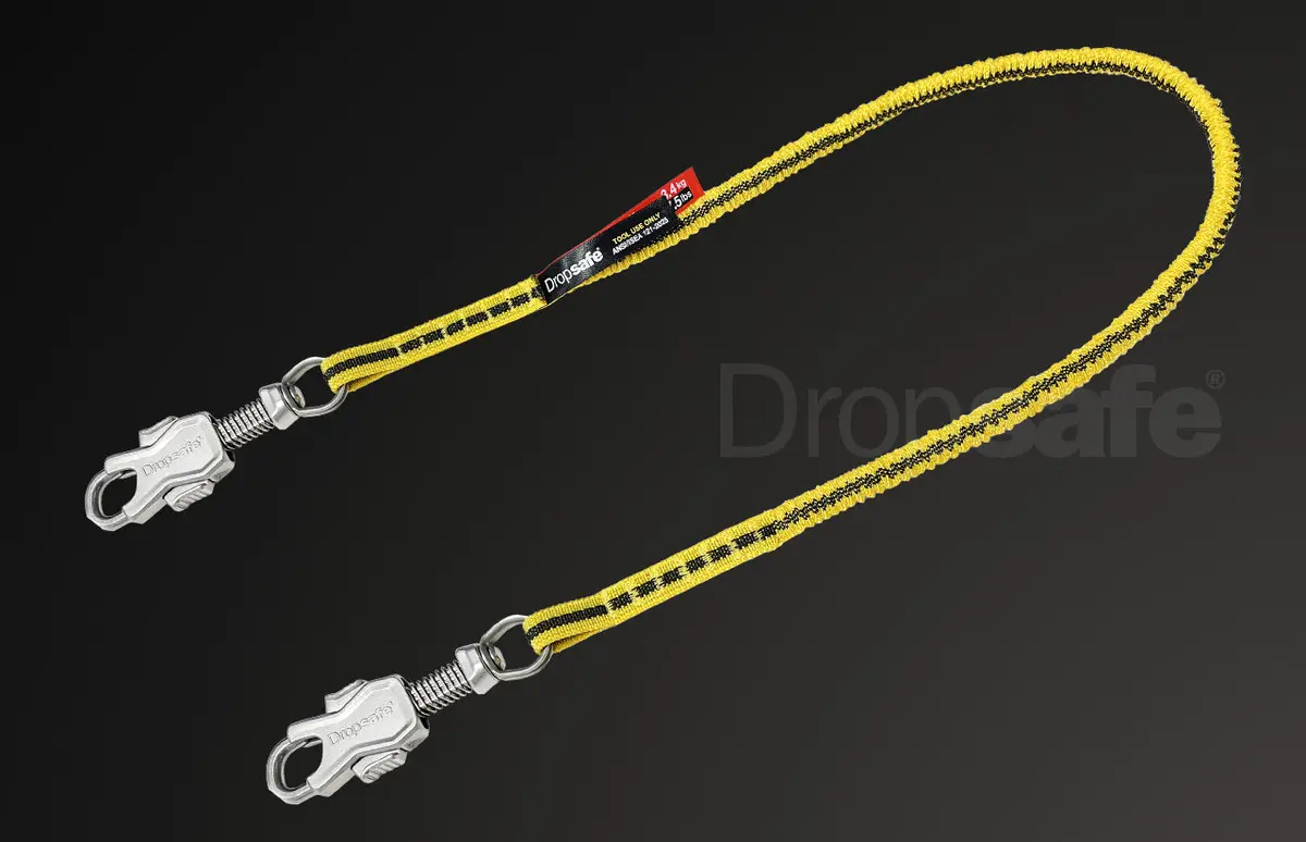 Bungee Tool Lanyard - Twin Carabiners - 3.4 Kg / 7.5 Lbs 2