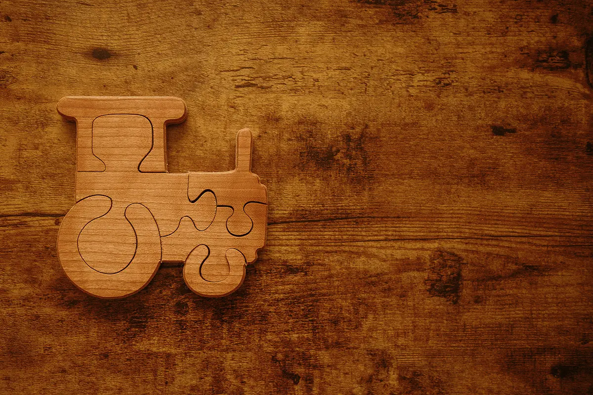 Double-Sided Tractor Puzzle 1