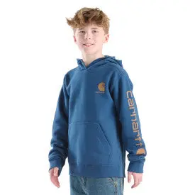 Youth Boys Long-Sleeve Graphic Sweatshirt - Dark Denim 1