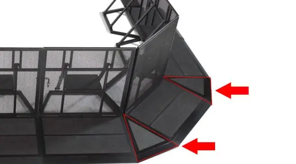 Stage Barrier Outside Corner Floor Wedge Section Csb3 1