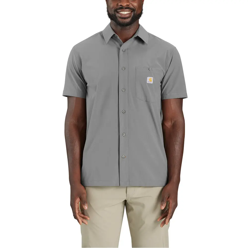 Force Sun Defender Relaxed Fit Lightweight S/S Shirt, Steel 1