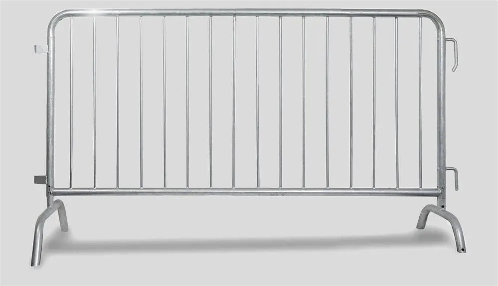Crowd Control Steel Barricade 6.5' Ft. Heavy Duty (16 Gauge) 1