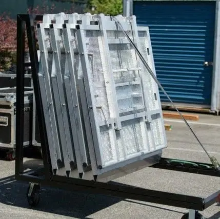Stage Barrier Transport & Storage Cart 5, 8, 10 Capacity 2