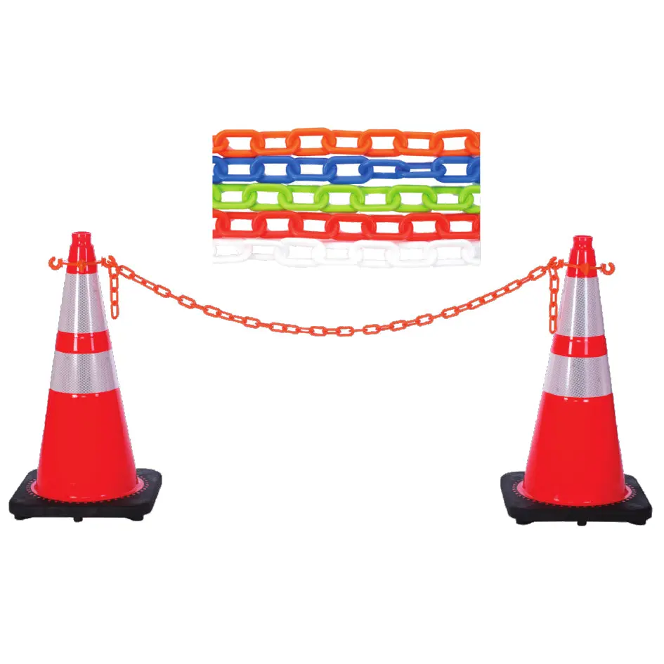 Plastic Chains For Traffic Cones, Delineators, Barricades Connection 1