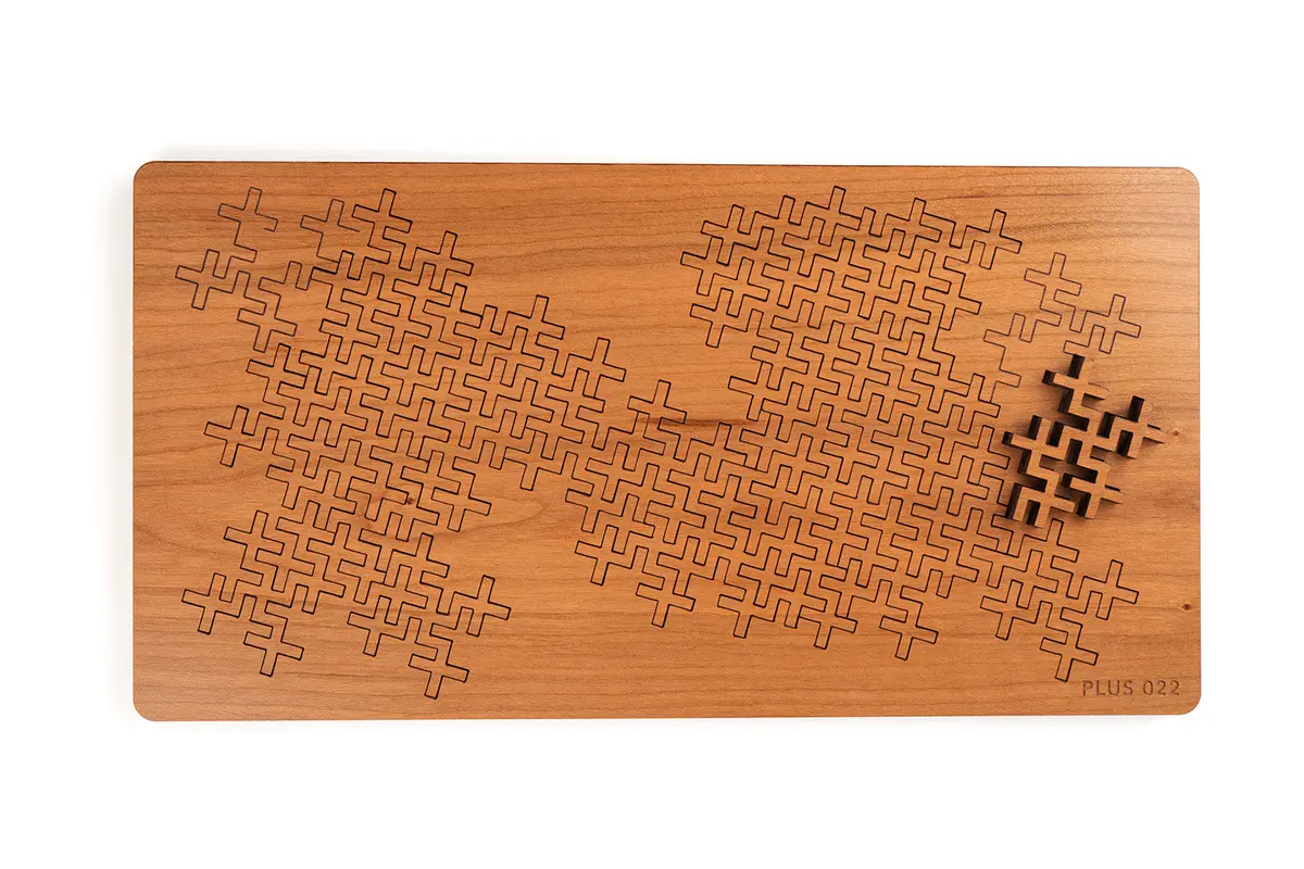 Plus 022 Puzzle - Wooden Geometric Jigsaw Puzzle 1