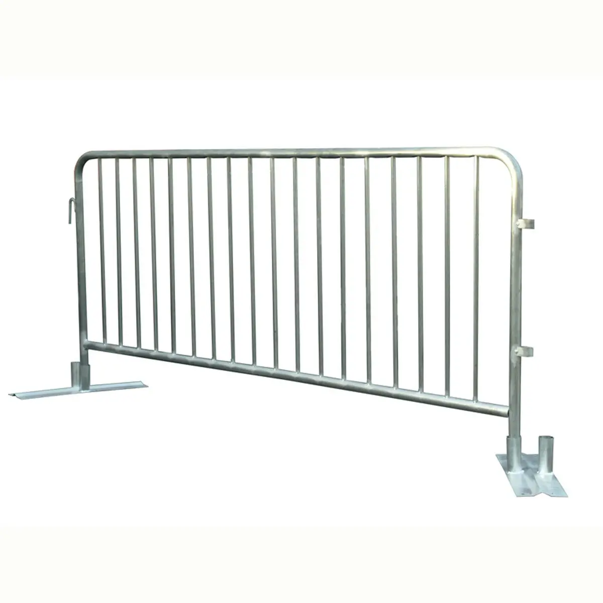 Crowd Control Pedestrian Barriers Hot Galvanized Flat Feet 2.2X1.1M 1