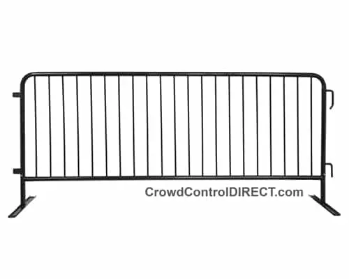 Crowd Control Steel Barricade - Black 1