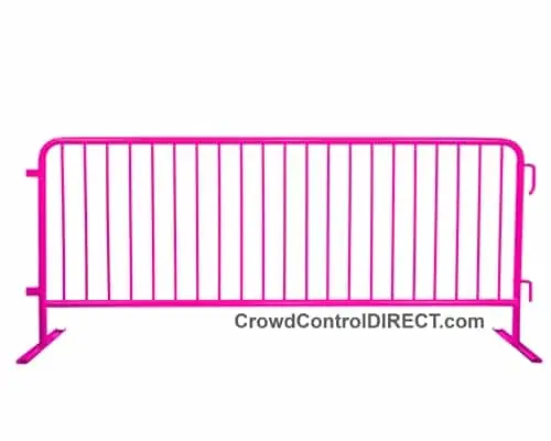 Crowd Control Steel Barricade - Pink 1