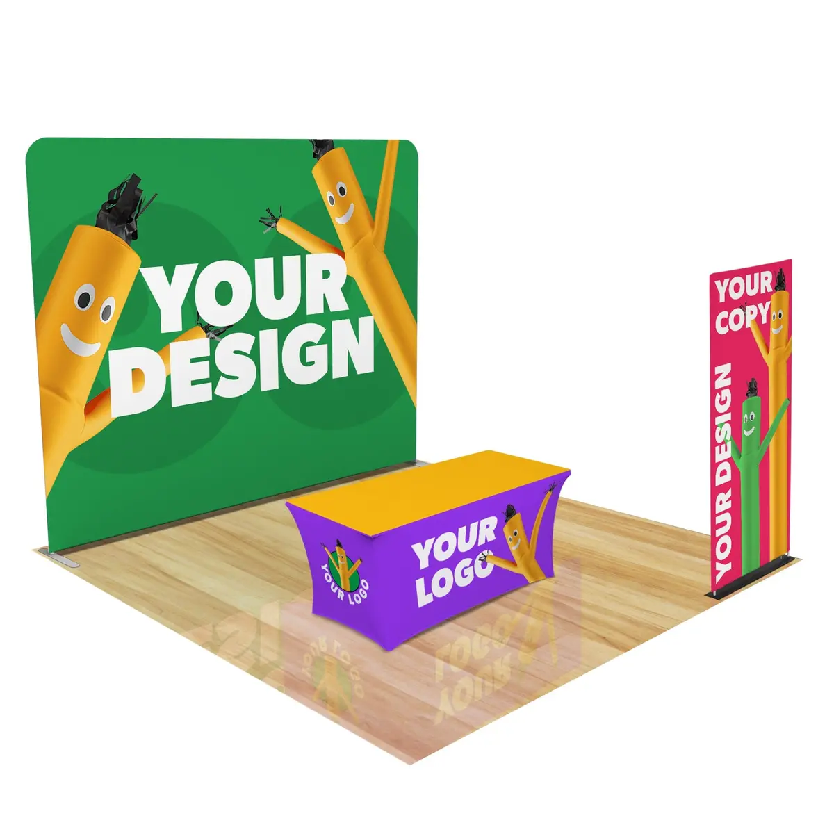 Custom 10Ft Trade Show Display With 2 Banners 11