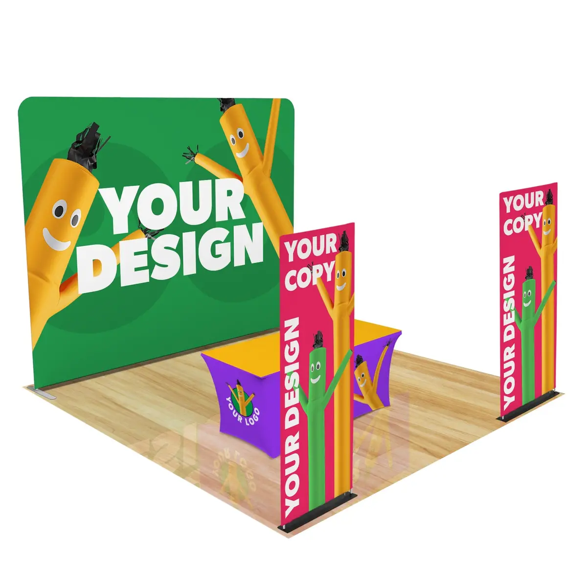 Custom 10Ft Trade Show Display With 2 Banners 13