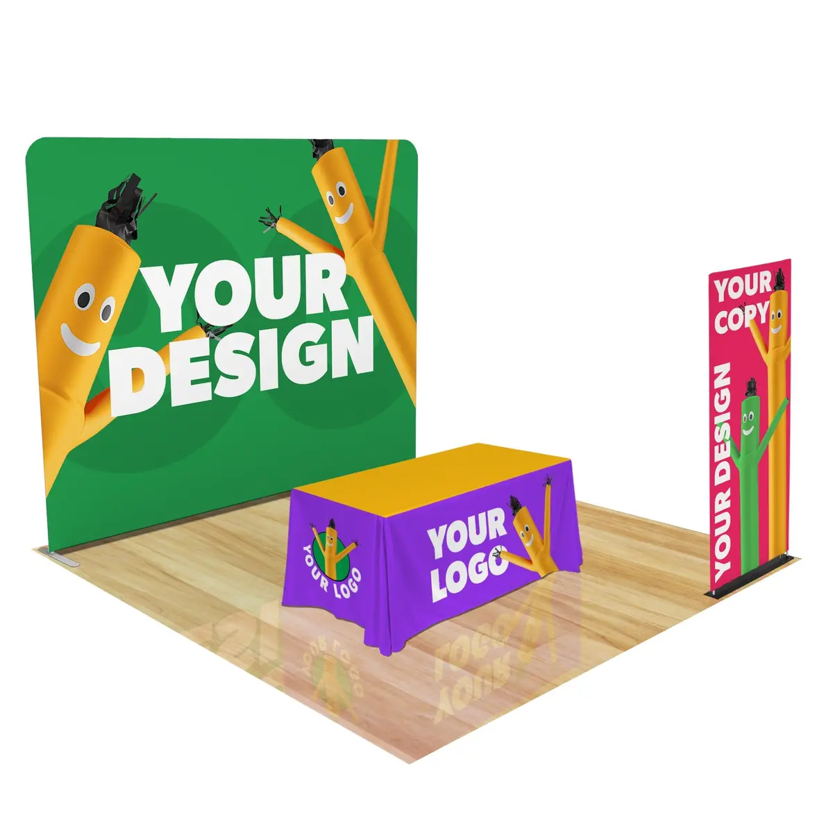 Custom 10Ft Trade Show Display With 2 Banners 9