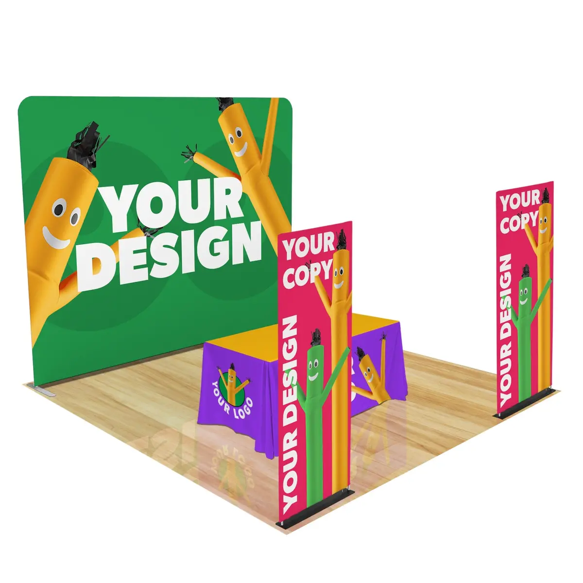Custom 10Ft Trade Show Display With 2 Banners 13