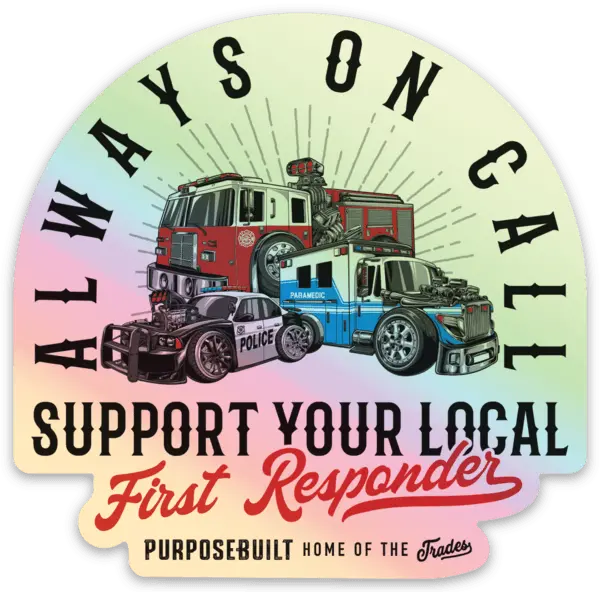 First Responder 2023 Sticker - Holographic 1