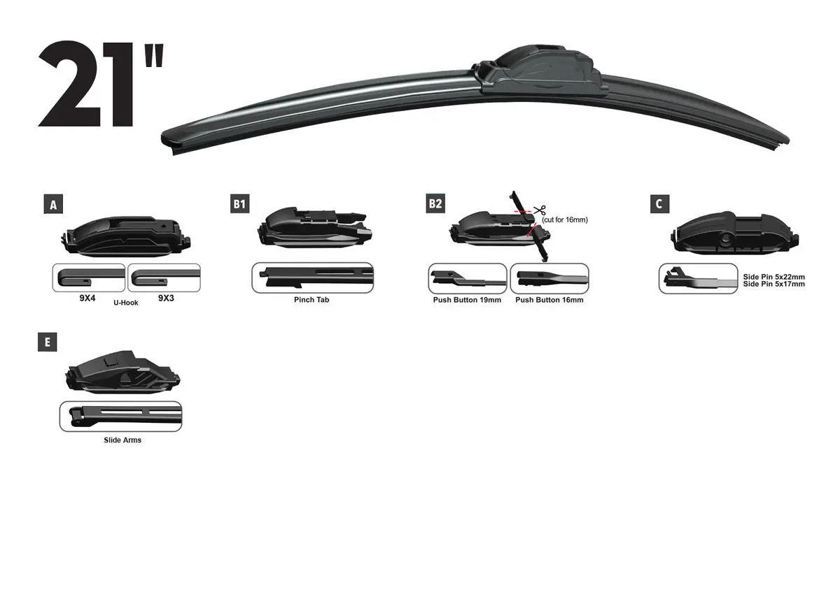 Rtx Rtx21oe - Rtx-Oe Essuie-Glace 21" Avant Multi-Fit Oe 5Pcs 2