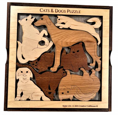 Cats And Dogs Picture Frame Puzzle 1