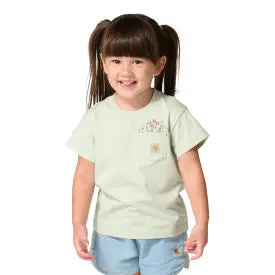 Youth Girls Short-Sleeve Garden Pocket T-Shirt - Sea Foam 1