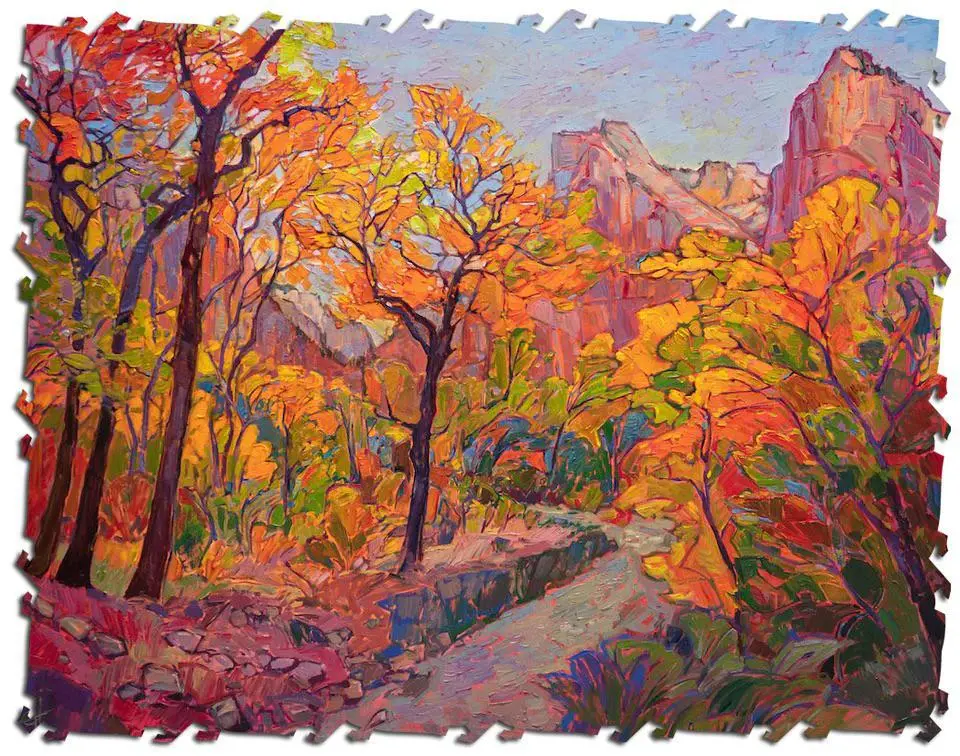 Hues Of Zion Wooden Jigsaw Puzzle 1