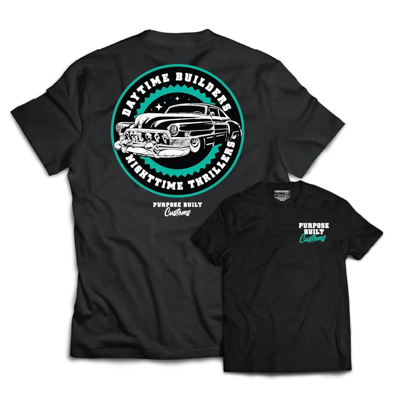 Daytime Builders Tee, Black 1