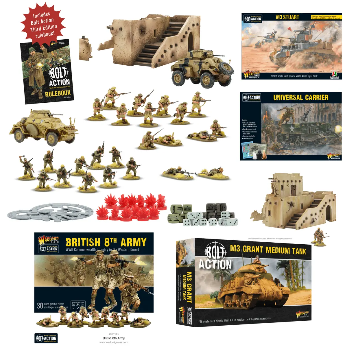 Bolt Action Starter Set – Gentleman's War - Desert Rats Bundle 1