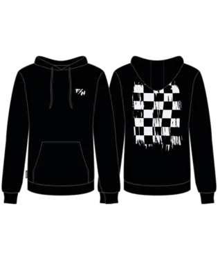 Fray Hooded Pullover - Black 1