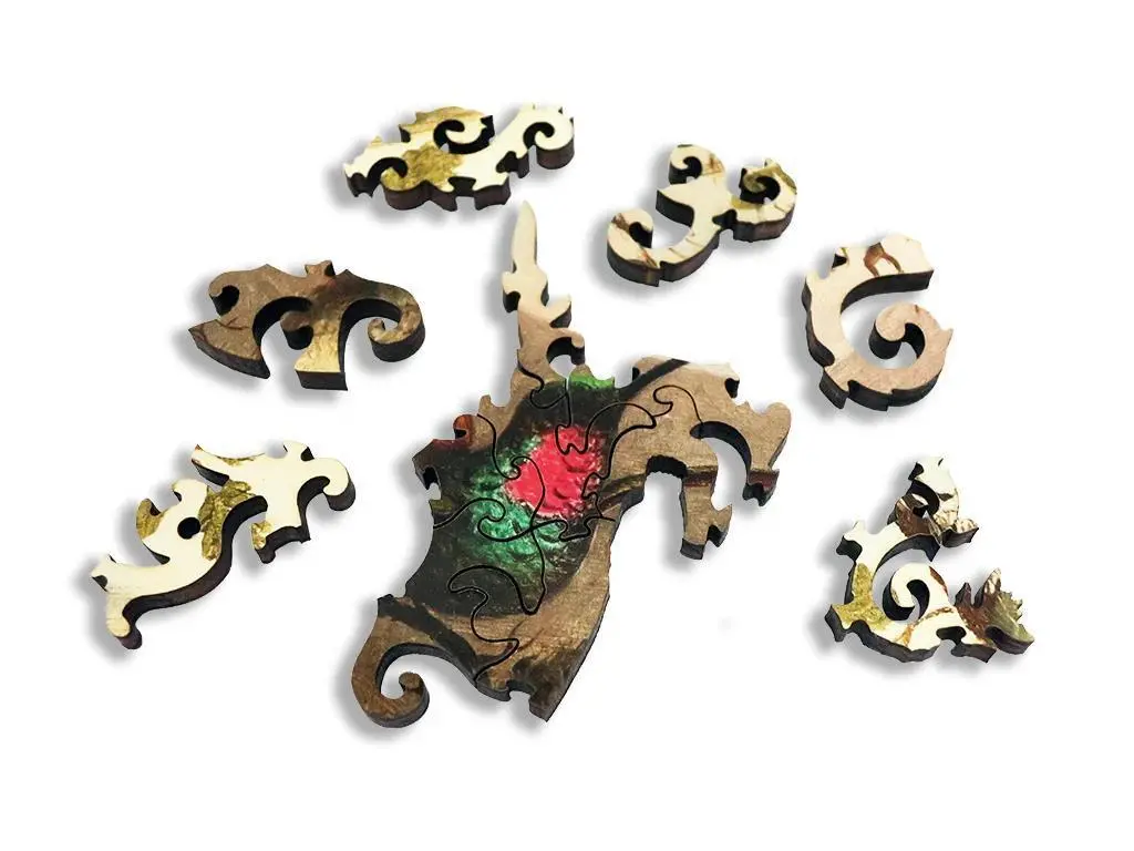 Two Hummingbirds At Nest Wooden Jigsaw Puzzle 2