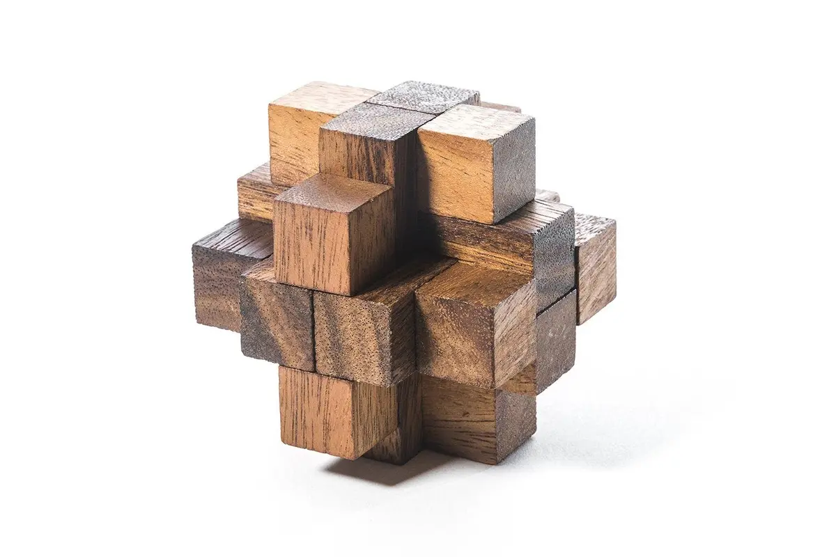 Diamond Cube 2 - Wooden Puzzle Brain Teaser 1