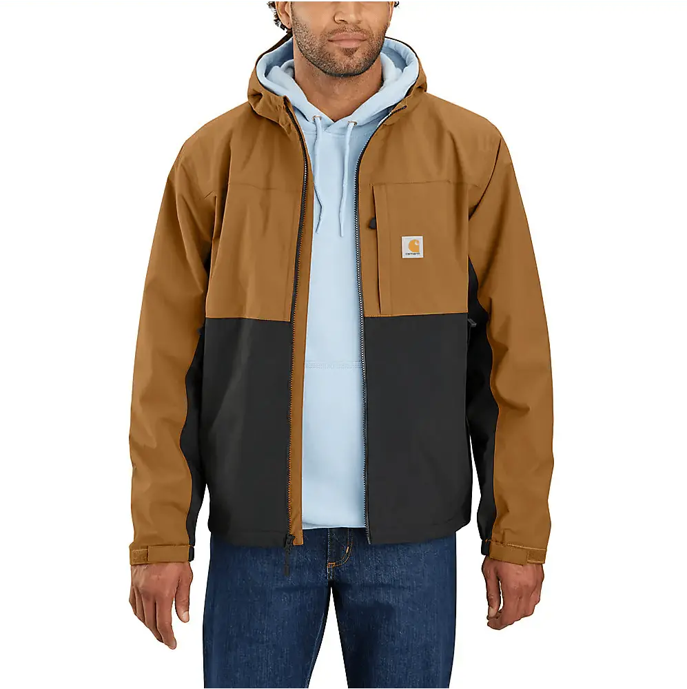 Storm Defender Relaxed Fit Light Weight Packable Jacket - Carhartt Brown/Black 1