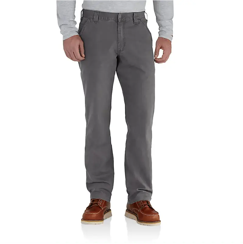 Rugged Flex Relaxed Fit Canvas Work Pant - Gravel 1