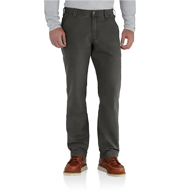Rugged Flex Relaxed Fit Canvas Work Pant - Peat 1