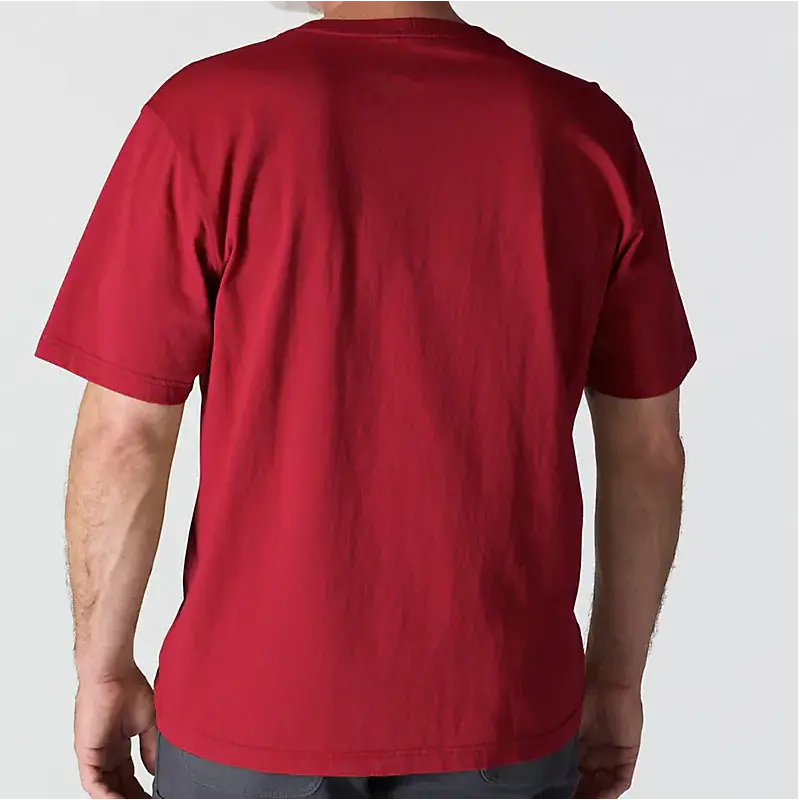 K87 - Loose Fit Heavyweight Pocket Tee- Industry Red 3