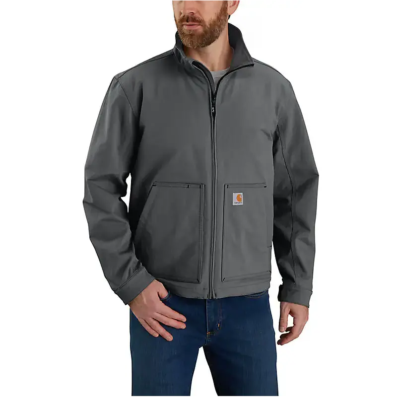 Super Dux™ Relaxed Fit Lightweight Soft Shell Jacket - 1 Warm Rating - Gravel 1