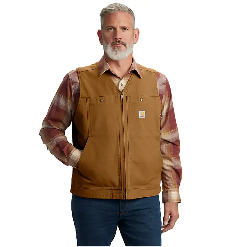 Montana Relaxed Fit Duck Vest, Carhartt Brown 1