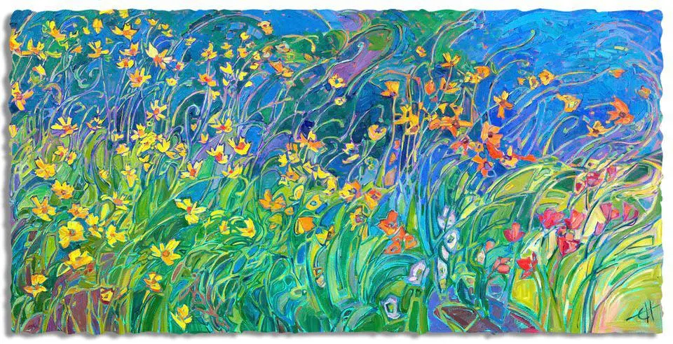Flurry Of Wildflowers Wooden Jigsaw Puzzle 1