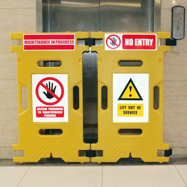 Elevator Maintenance Safety Barrier 1