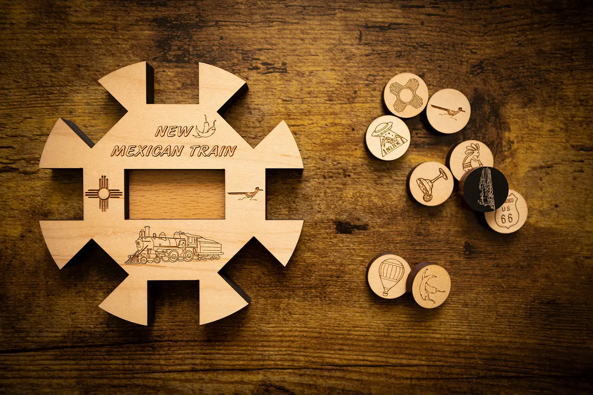 New Mexican Train Hub & Tokens Set 1