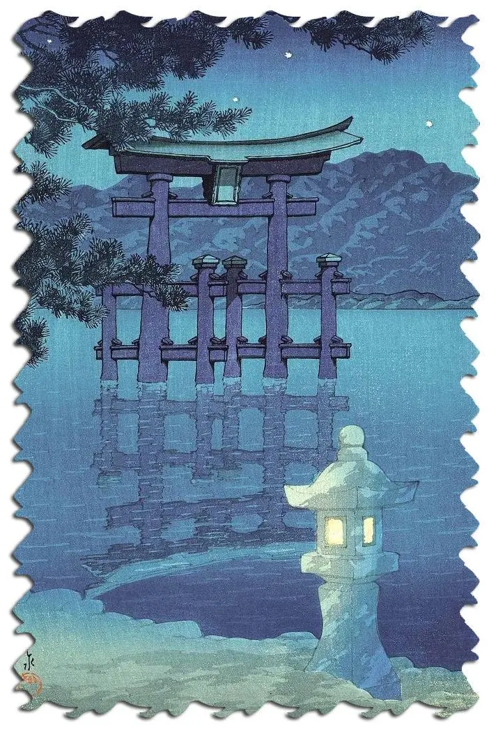 Kawase Hasui Nocturne Wooden Jigsaw Puzzle 1