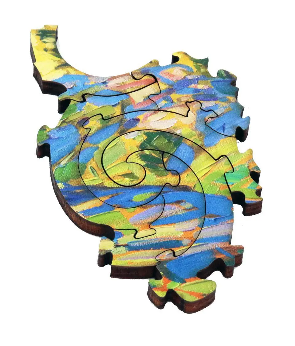 Big Sur Lupin Wooden Jigsaw Puzzle 2