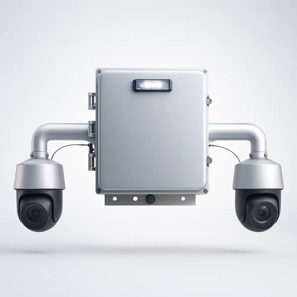 Electric Pole-Mounted Security Camera For Construction Sites 'Mini Pole Camera' 1