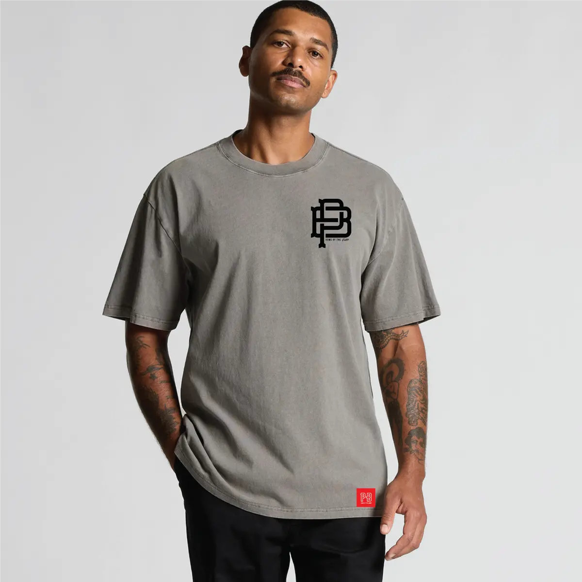 The Legend & The Legacy Tee, Heavy Faded Grey 2