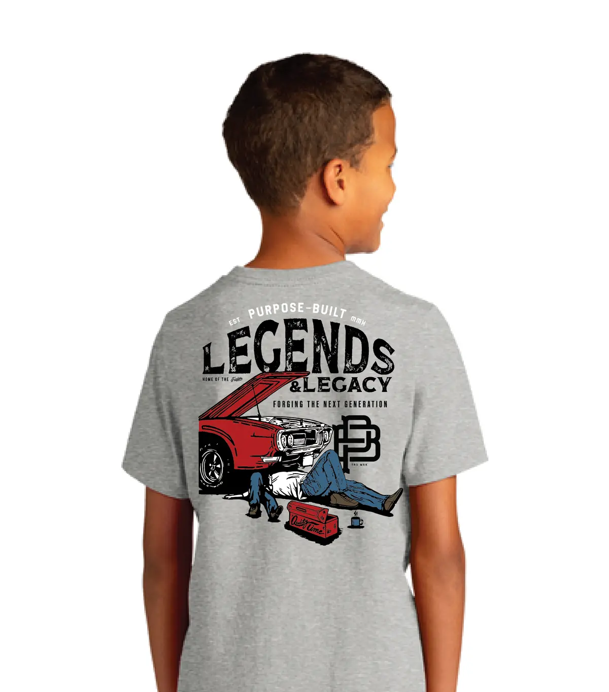 Youth: The Legend & The Legacy Tee, Heather Grey 1