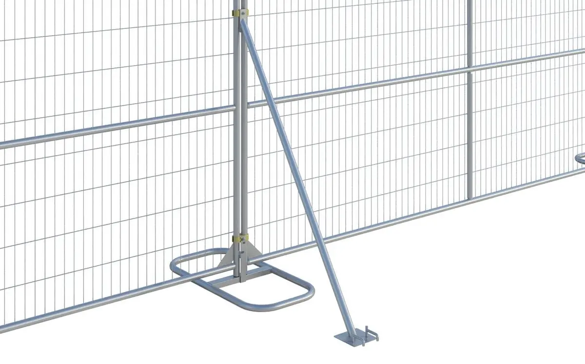 Temporary Fence Wind Brace Stabilizer [Ground Anchored] Bhq20-36 1