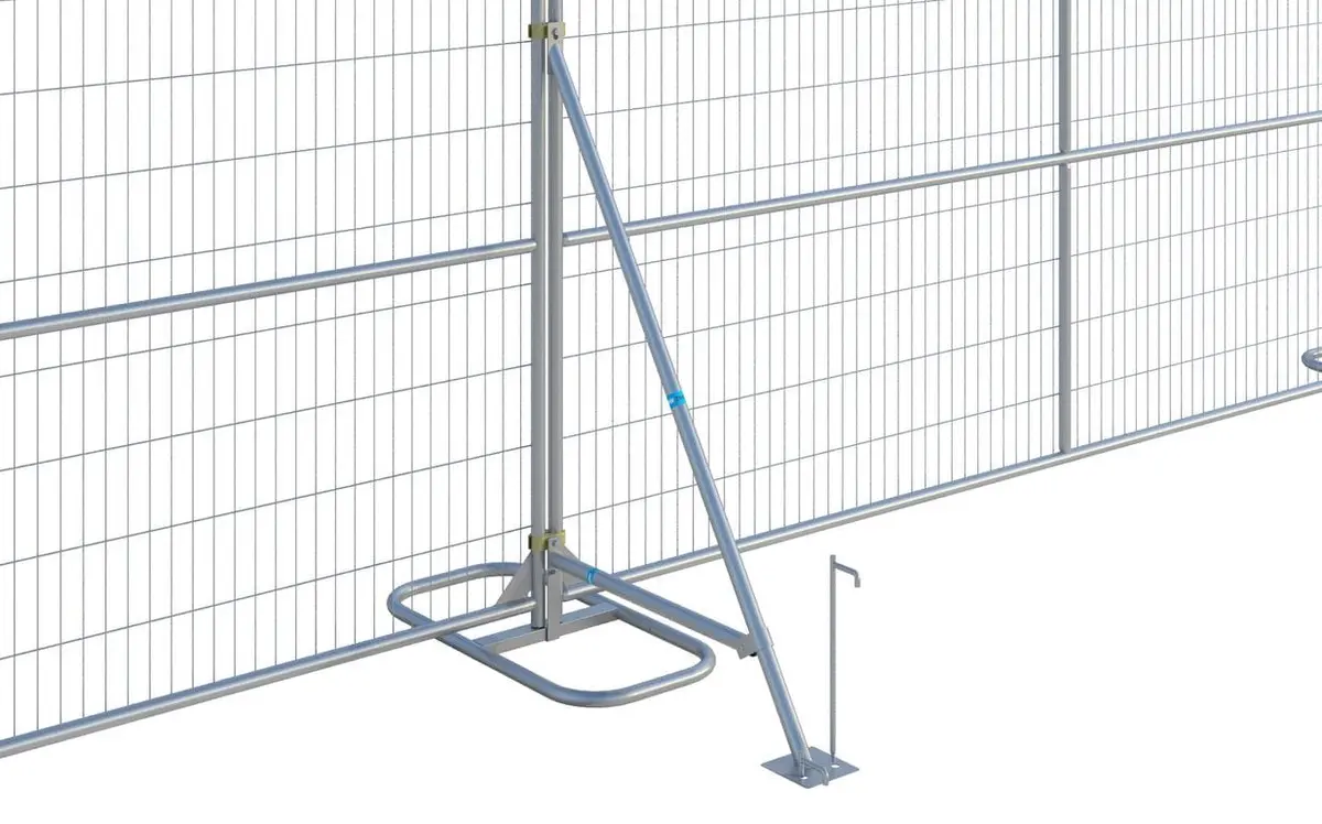 Fence Stabilizer With Brace Assembly (Full Set) 1