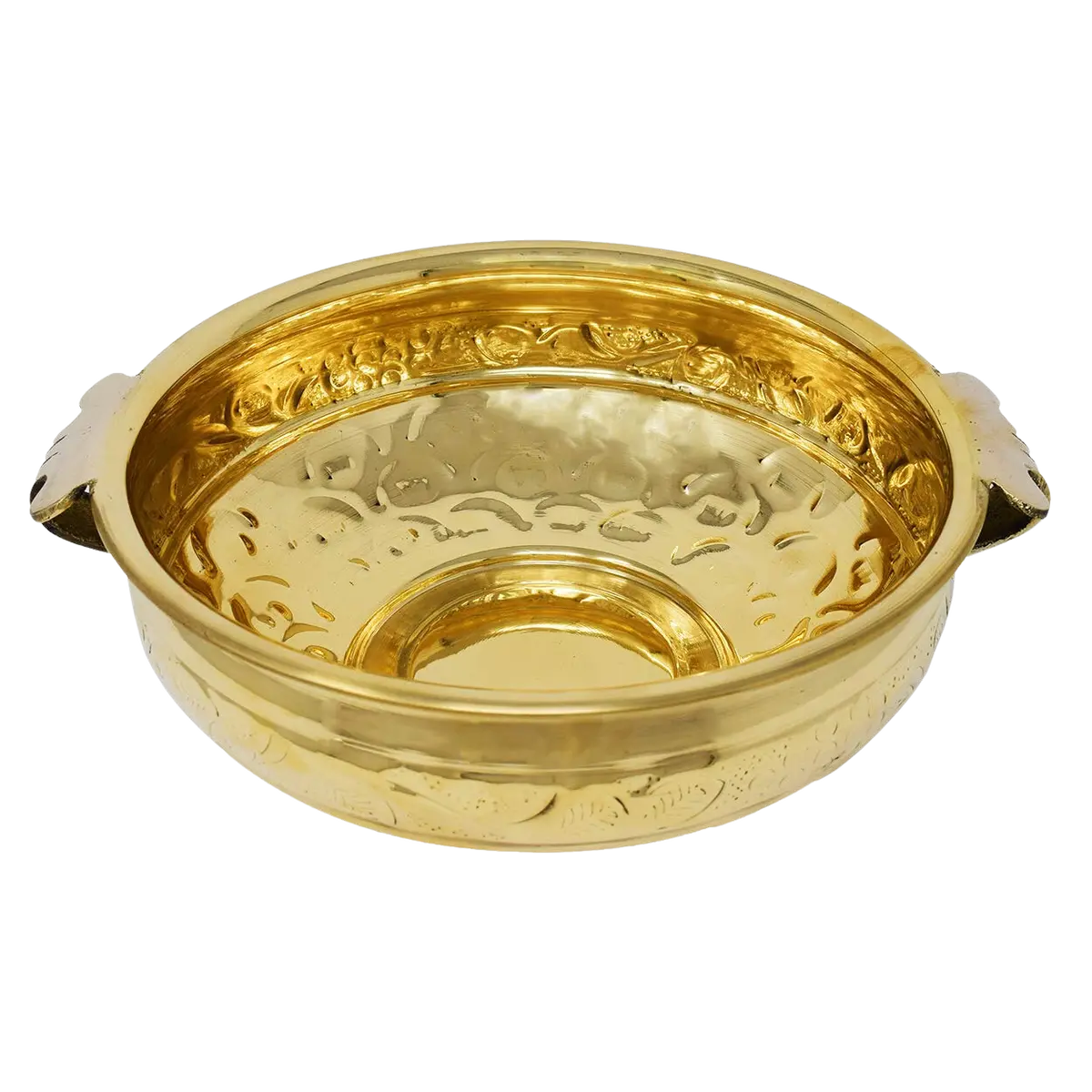 Brass Urli Bowl - Traditional Decorative Urli Bowl For Floral And Candle - Home Decor For Reception, Drawing Room, Office And Pooja Room 1