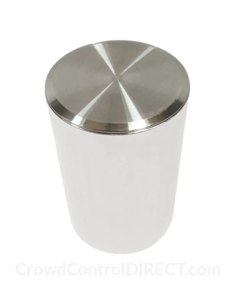 Floor Socket Cap For Q-Cord Retractable Cord Barrier Stainless Steel 2