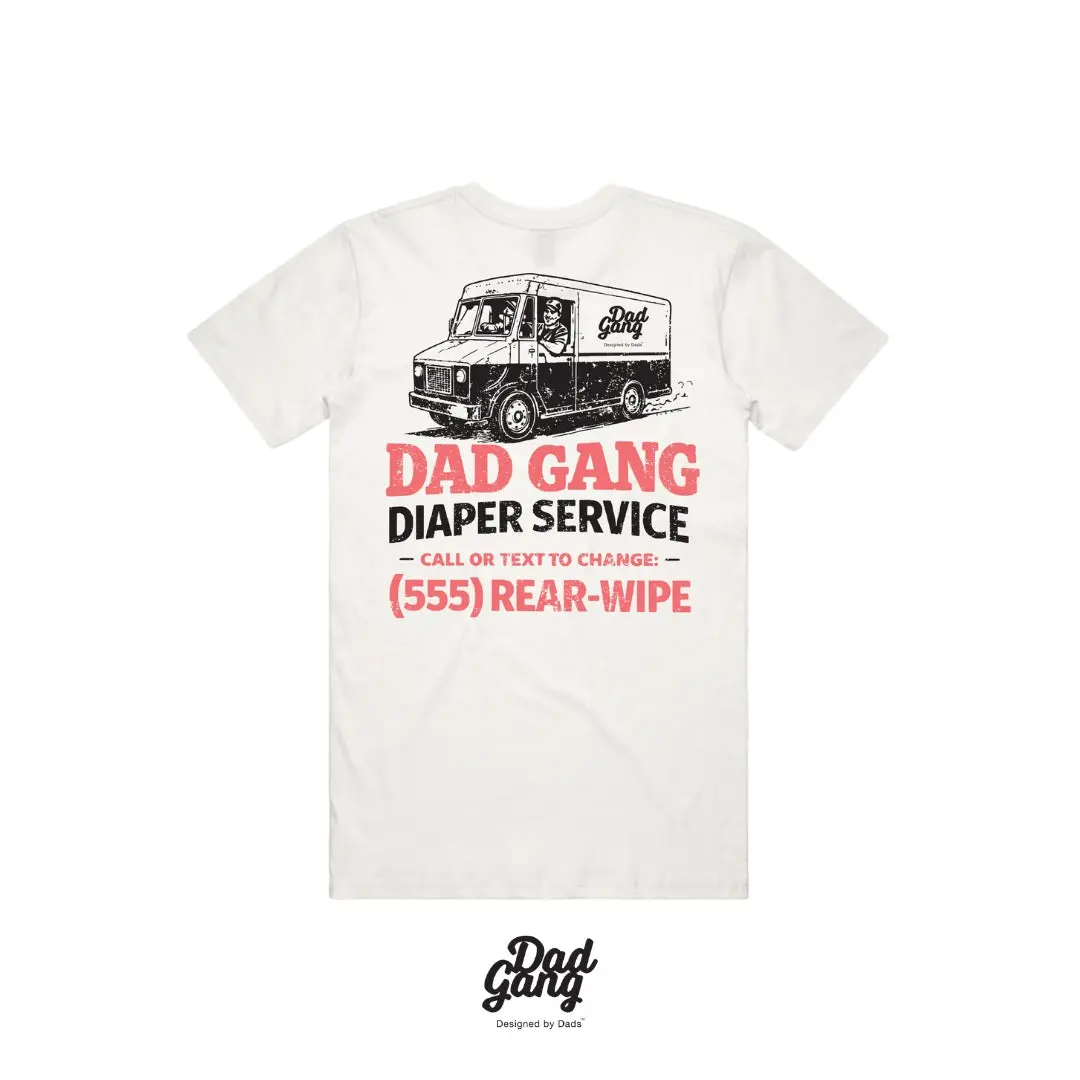 Dg Tee - Diaper Service - White 1