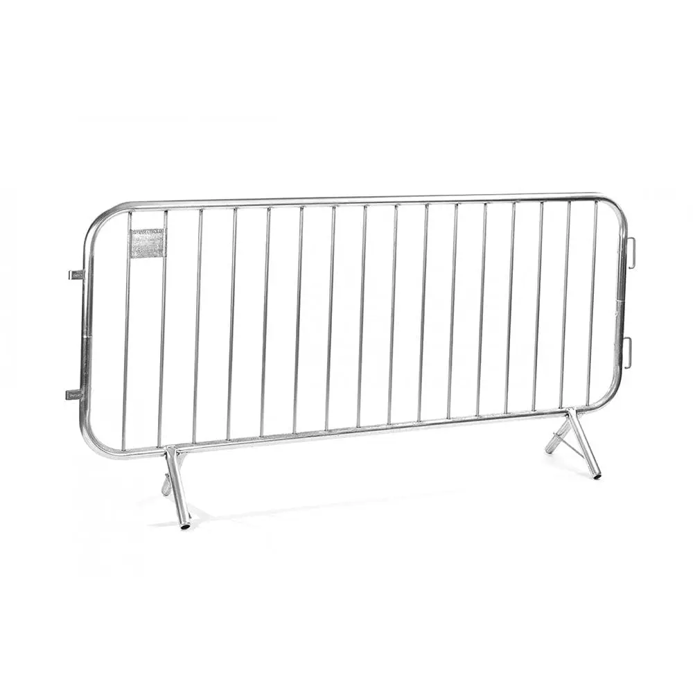 Galvanized Steel 7.5' Ft. Pedestrian Barricade, Lightweight 24 Lbs 1