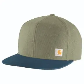 Firm Duck Flat Brim Cap - Dusty Olive 1